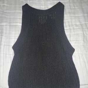 Black knitted Vest - Size S